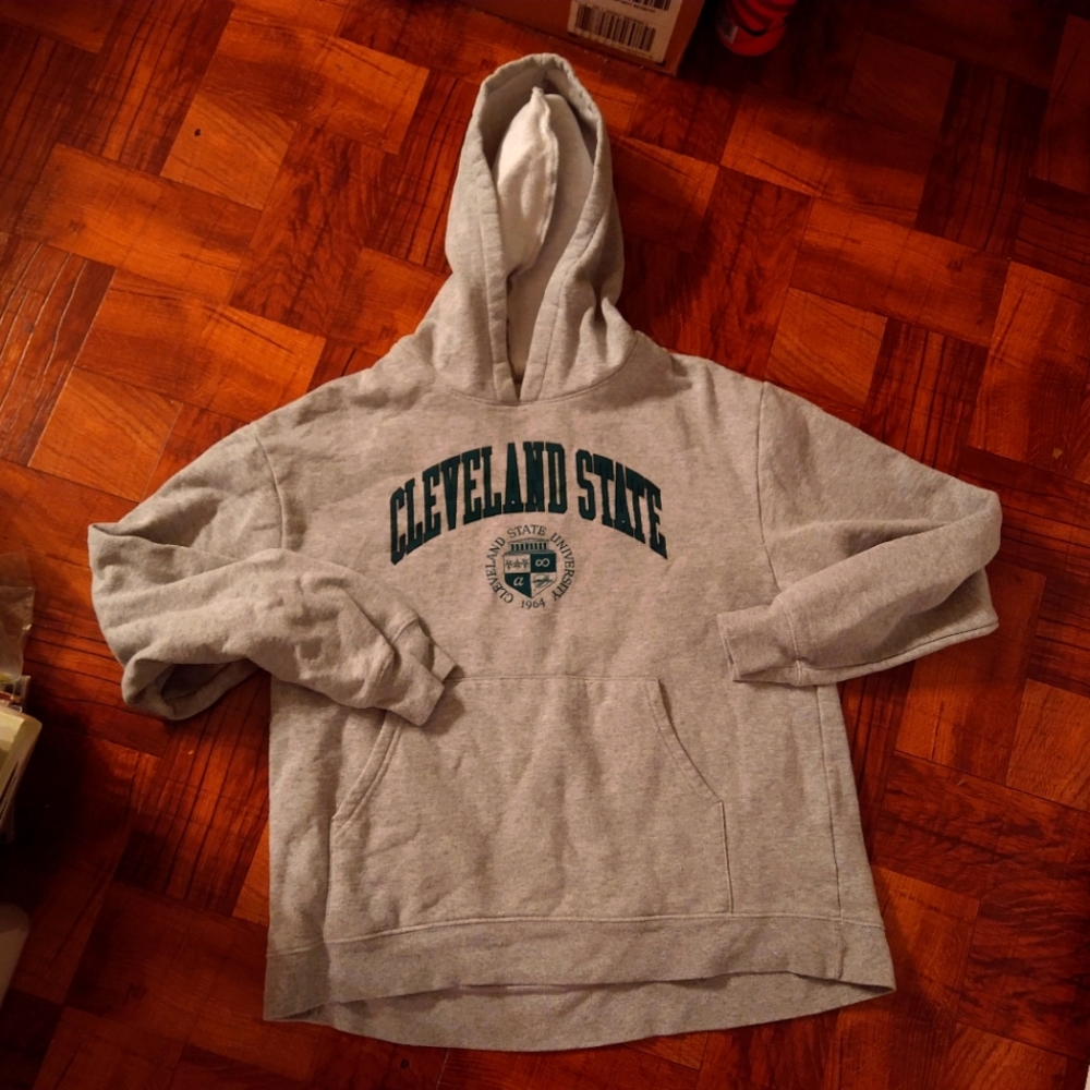 Fall Rush Cleveland State University College Campus Pullover Hoodie Men's Medium